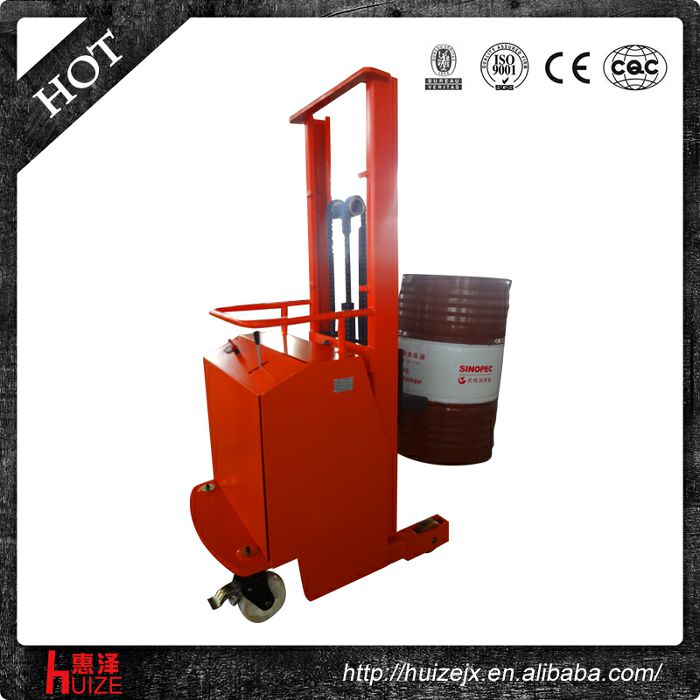 2半電動配重油桶車（無底腿，只堆垛，不翻轉）