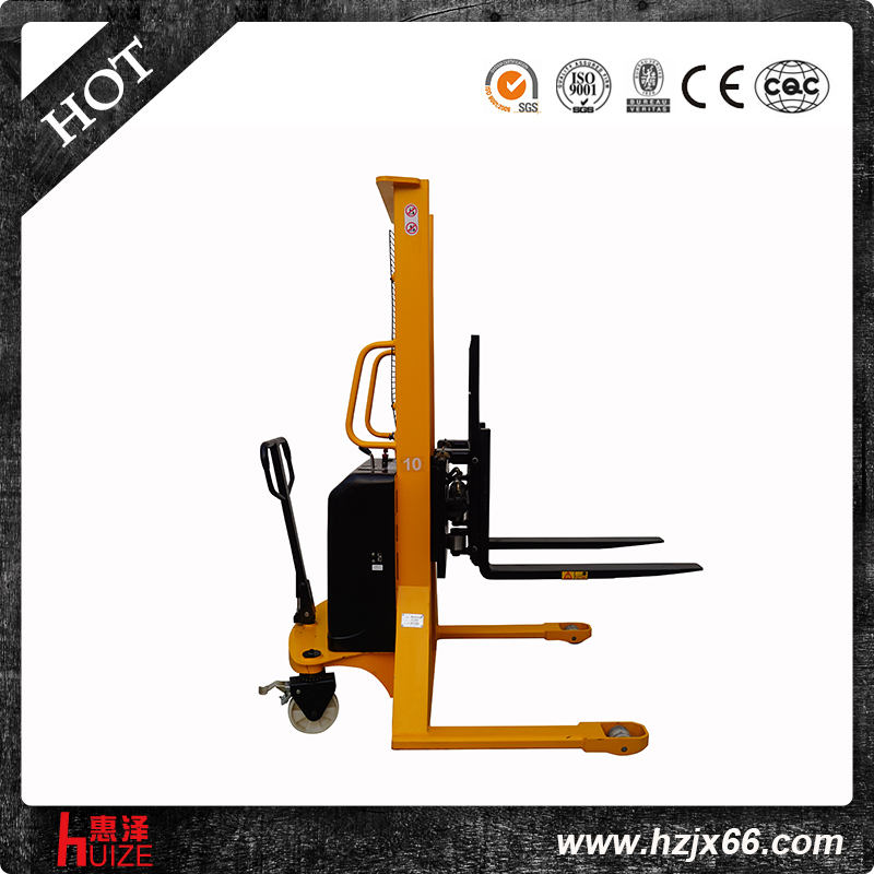 貨叉側移式半電動堆高車